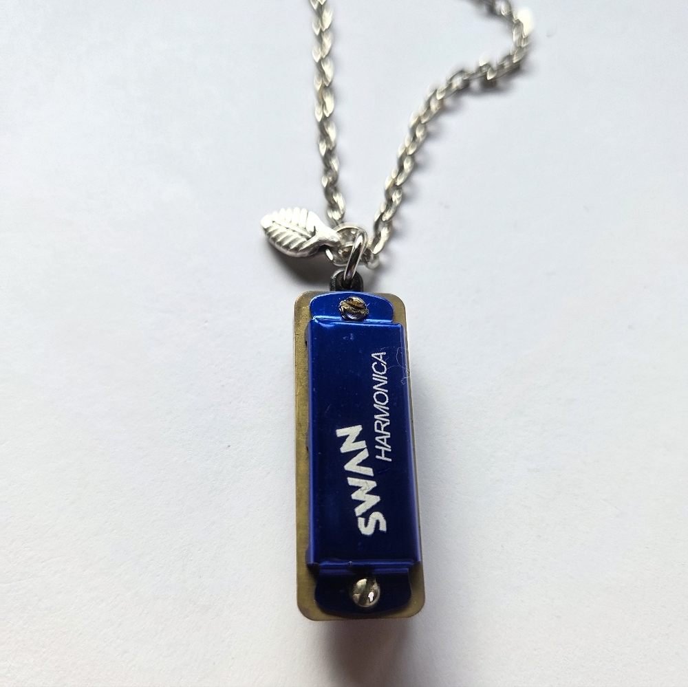 Working Harmonica Necklace
